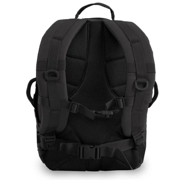 A back view of the backpack.